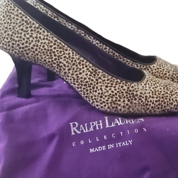 Ralph Lauren Vintage Collection Kitten Heel Pump Made in Italy Size 8 - Picture 3 of 5